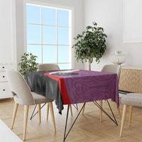 Personalised Aotearoa Lawn Bowls Tablecloth Maori and Silver Fern Sporty Style Pink Color LT03 - Polynesian Pride