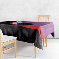 Personalised Aotearoa Lawn Bowls Tablecloth Maori and Silver Fern Sporty Style Pink Color LT03 - Polynesian Pride