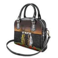 New Zealand and Australia ANZAC Day Shoulder Handbag Soldier and Last Post Camouflage Pattern LT03 - Polynesian Pride