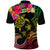 Hawaii Turtle Day Polo Shirt Polynesian Tattoo and Hibiscus Flowers