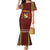 Tonga Independence Day Mermaid Dress National Flag and Emblem with Ngatu Art Pattern