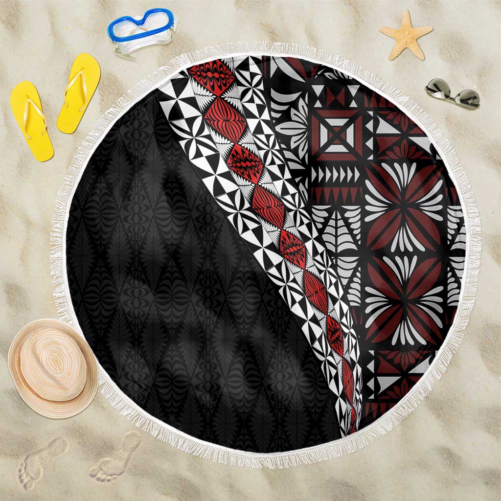 Tonga Ngatu Art Tattoo Polynesian Beach Blanket