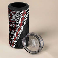 Tonga Ngatu Art Tattoo Polynesian 4 in 1 Can Cooler Tumbler