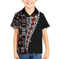 Tonga Ngatu Art Tattoo Polynesian Family Matching Long Sleeve Bodycon Dress and Hawaiian Shirt