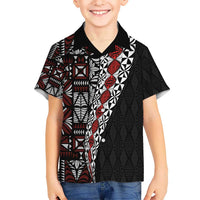 Tonga Ngatu Art Tattoo Polynesian Kid Hawaiian Shirt