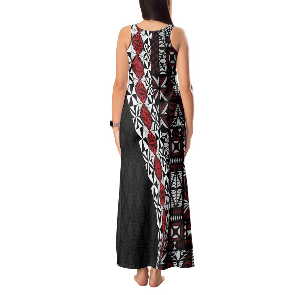 Tonga Ngatu Art Tattoo Polynesian Tank Maxi Dress