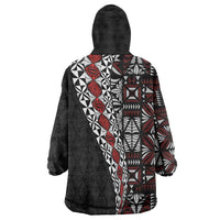 Tonga Ngatu Art Tattoo Polynesian Wearable Blanket Hoodie