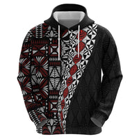 Tonga Ngatu Art Tattoo Polynesian Zip Hoodie