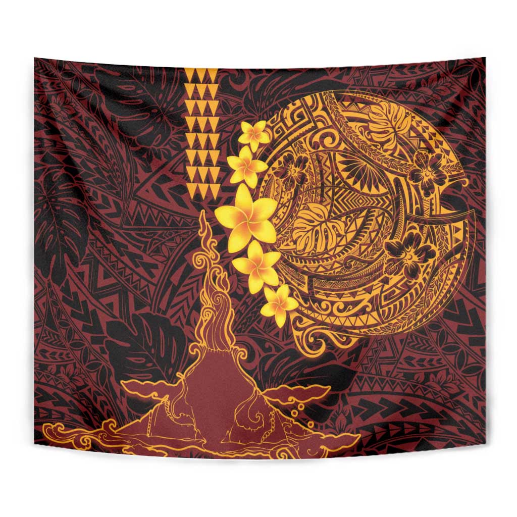 Hawaii Volcano Tapestry Polynesian and Kakau Pattern LT03 - Polynesian Pride