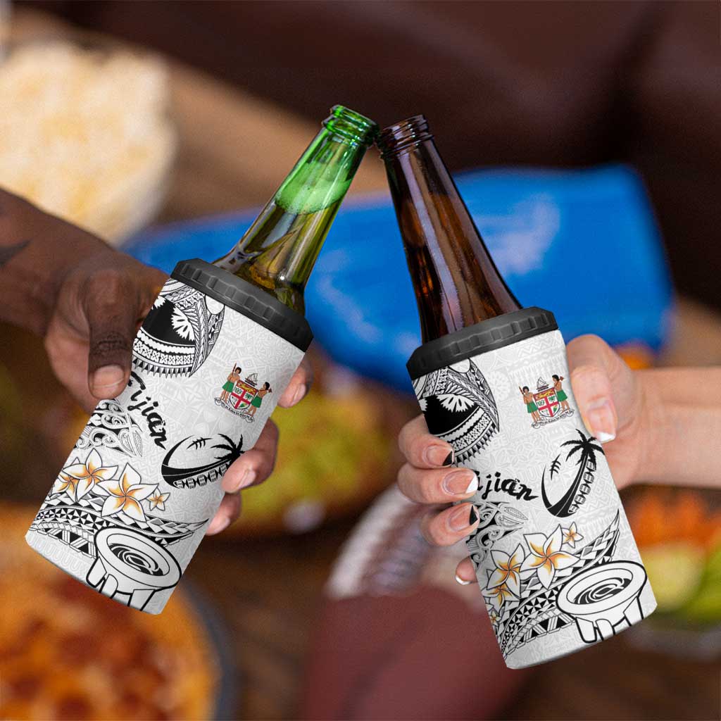 Fijian Traditional Culture 4 in 1 Can Cooler Tumbler Tapa Tribal Tattoos - Polynesian Pride