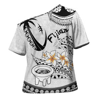Fijian Traditional Culture Cross Shoulder Shirt Tapa Tribal Tattoos LT03 - Polynesian Pride