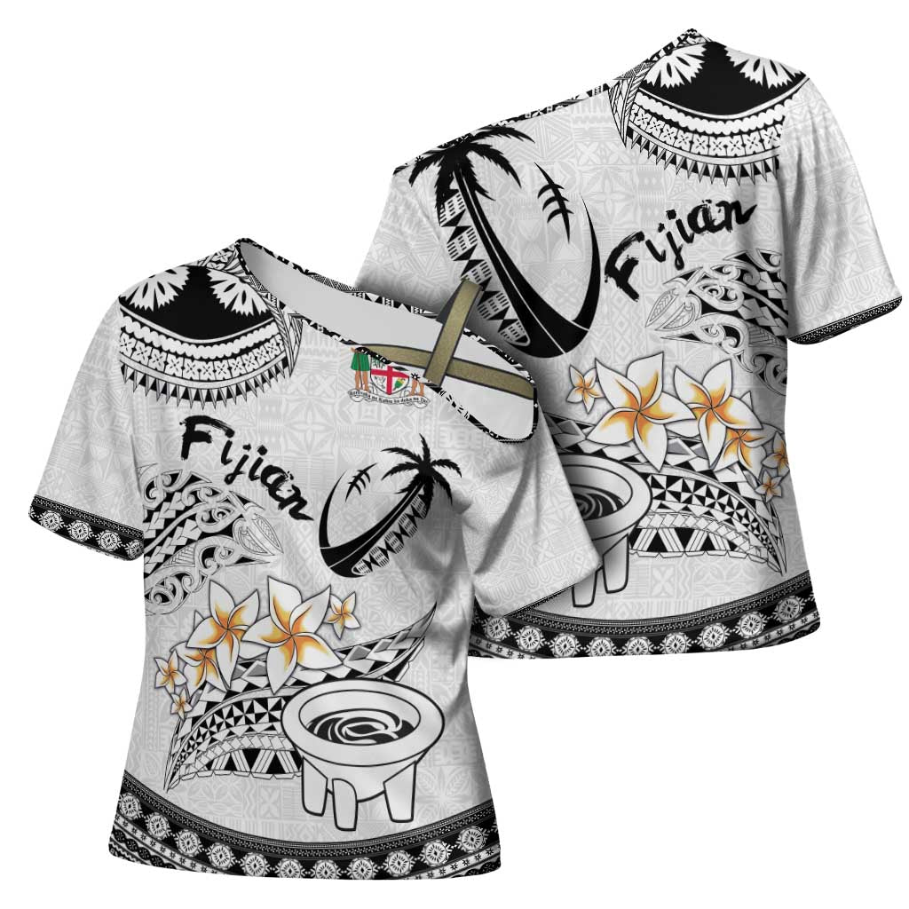 Fijian Traditional Culture Cross Shoulder Shirt Tapa Tribal Tattoos LT03 - Polynesian Pride