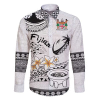 Fijian Traditional Culture Family Matching Long Sleeve Bodycon Dress and Hawaiian Shirt Tapa Tribal Tattoos - Polynesian Pride