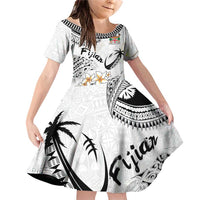 Fijian Traditional Culture Family Matching Off Shoulder Short Dress and Hawaiian Shirt Tapa Tribal Tattoos - Polynesian Pride