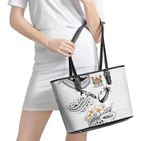Fijian Traditional Culture Leather Tote Bag Tapa Tribal Tattoos - Polynesian Pride