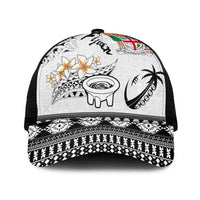 Fijian Traditional Culture Mesh Trucker Cap Tapa Tribal Tattoos - Polynesian Pride
