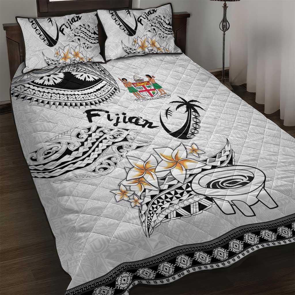 Fijian Traditional Culture Quilt Bed Set Tapa Tribal Tattoos - Polynesian Pride