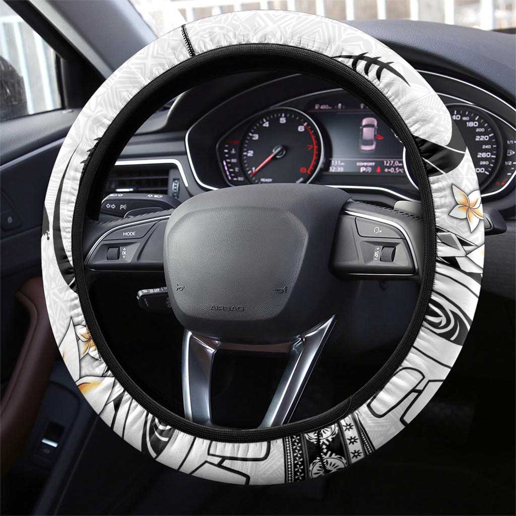Fijian Traditional Culture Steering Wheel Cover Tapa Tribal Tattoos - Polynesian Pride