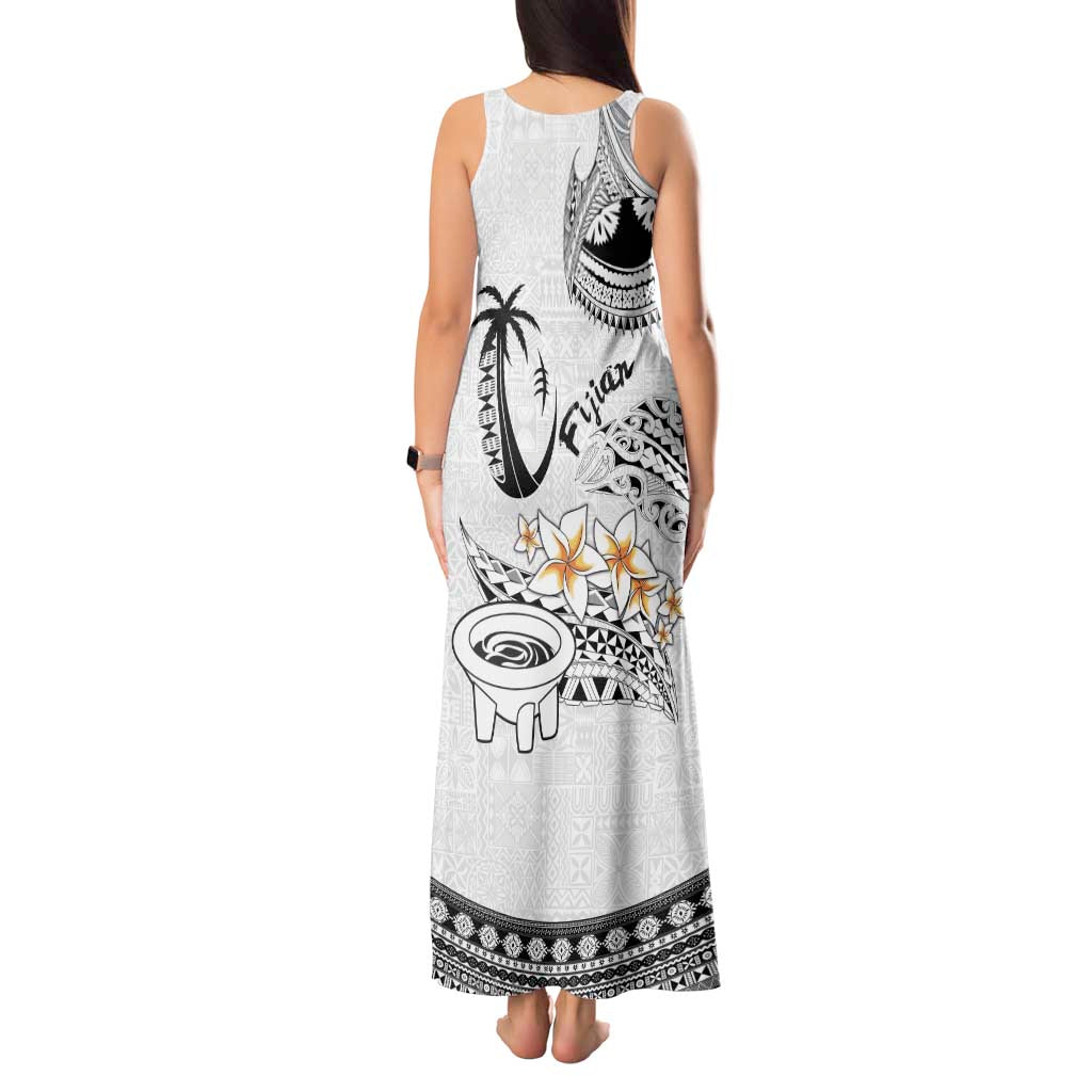 Fijian Traditional Culture Tank Maxi Dress Tapa Tribal Tattoos - Polynesian Pride