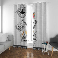 Fijian Traditional Culture Window Curtain Tapa Tribal Tattoos - Polynesian Pride