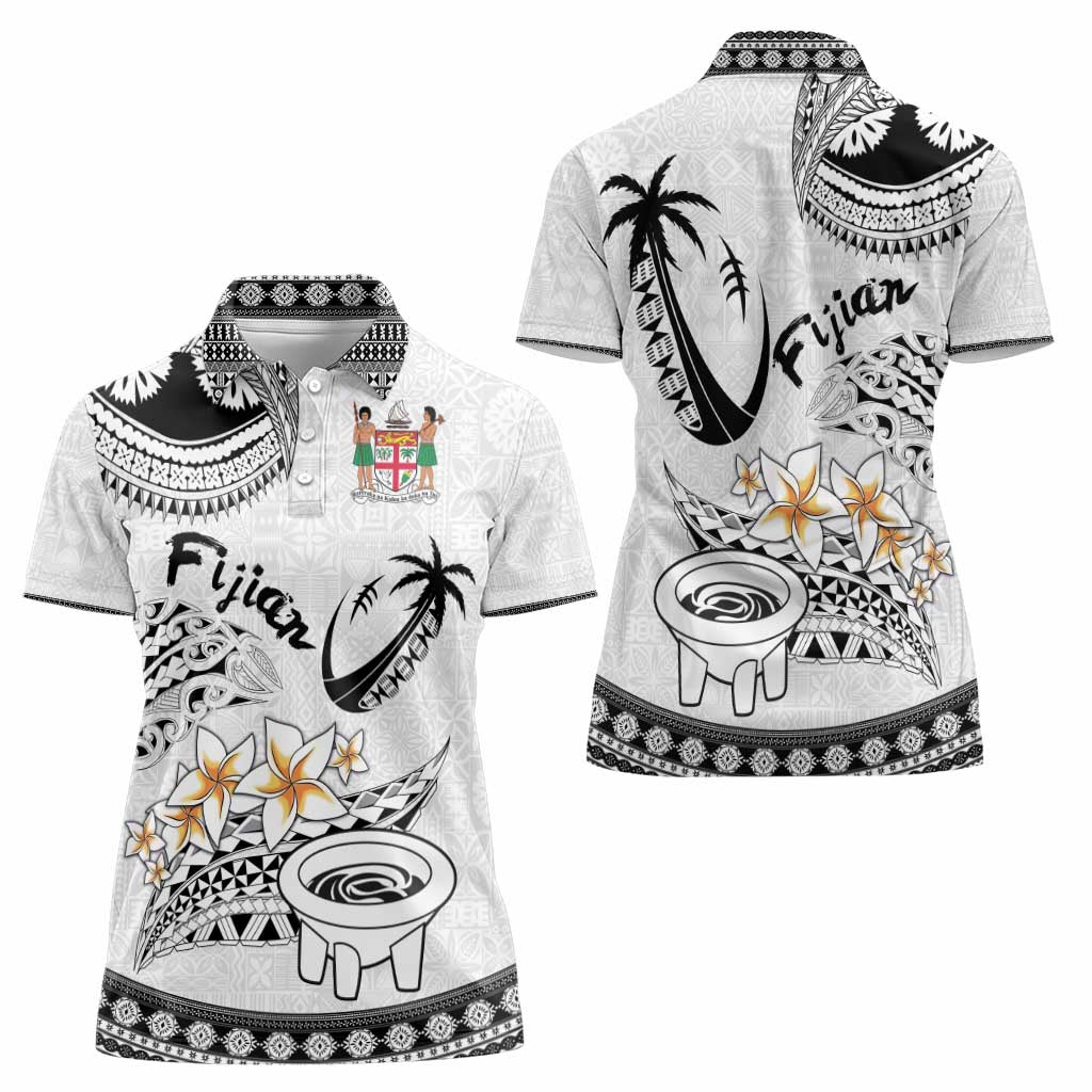 Fijian Traditional Culture Women Polo Shirt Tapa Tribal Tattoos - Polynesian Pride