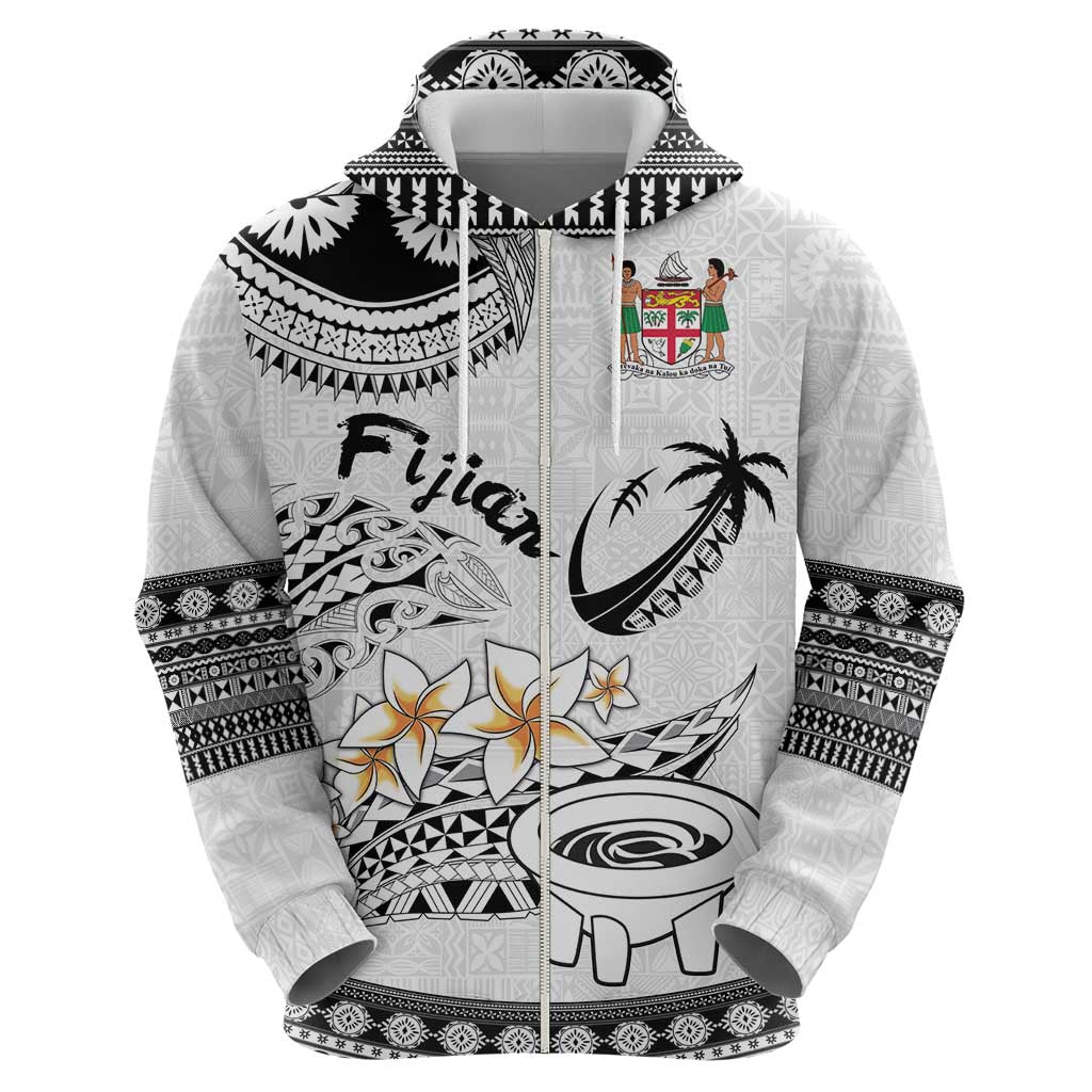 Fijian Traditional Culture Zip Hoodie Tapa Tribal Tattoos - Polynesian Pride