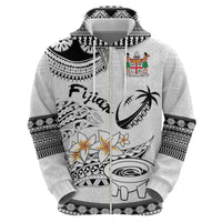 Fijian Traditional Culture Zip Hoodie Tapa Tribal Tattoos - Polynesian Pride