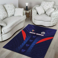 Rugby Samoa Area Rug Siva Tau Spirit Sporty Vibes - Polynesian Pride