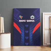 Rugby Samoa Canvas Wall Art Siva Tau Spirit Sporty Vibes - Polynesian Pride
