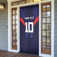 Custom Rugby Samoa Door Cover Siva Tau Spirit Sporty Vibes - Polynesian Pride