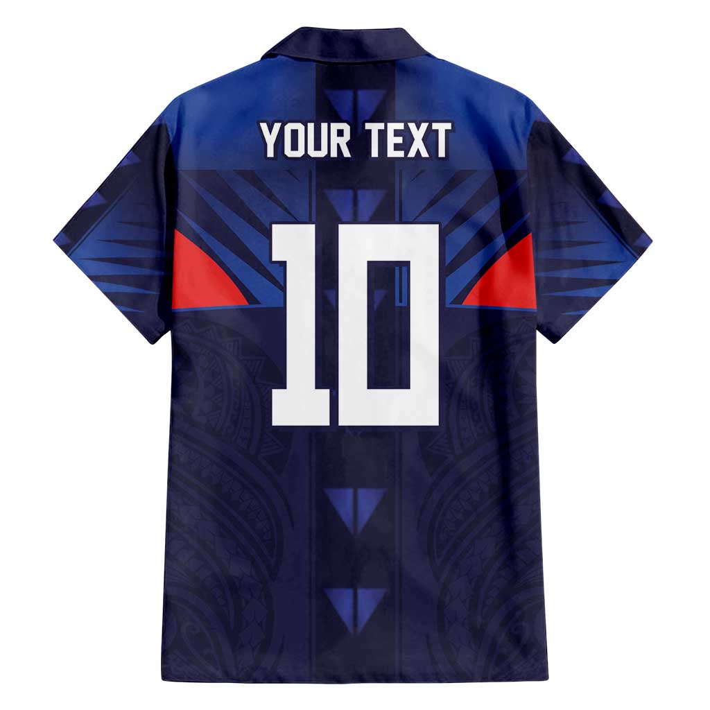 Custom Rugby Samoa Family Matching Long Sleeve Bodycon Dress and Hawaiian Shirt Siva Tau Spirit Sporty Vibes - Polynesian Pride