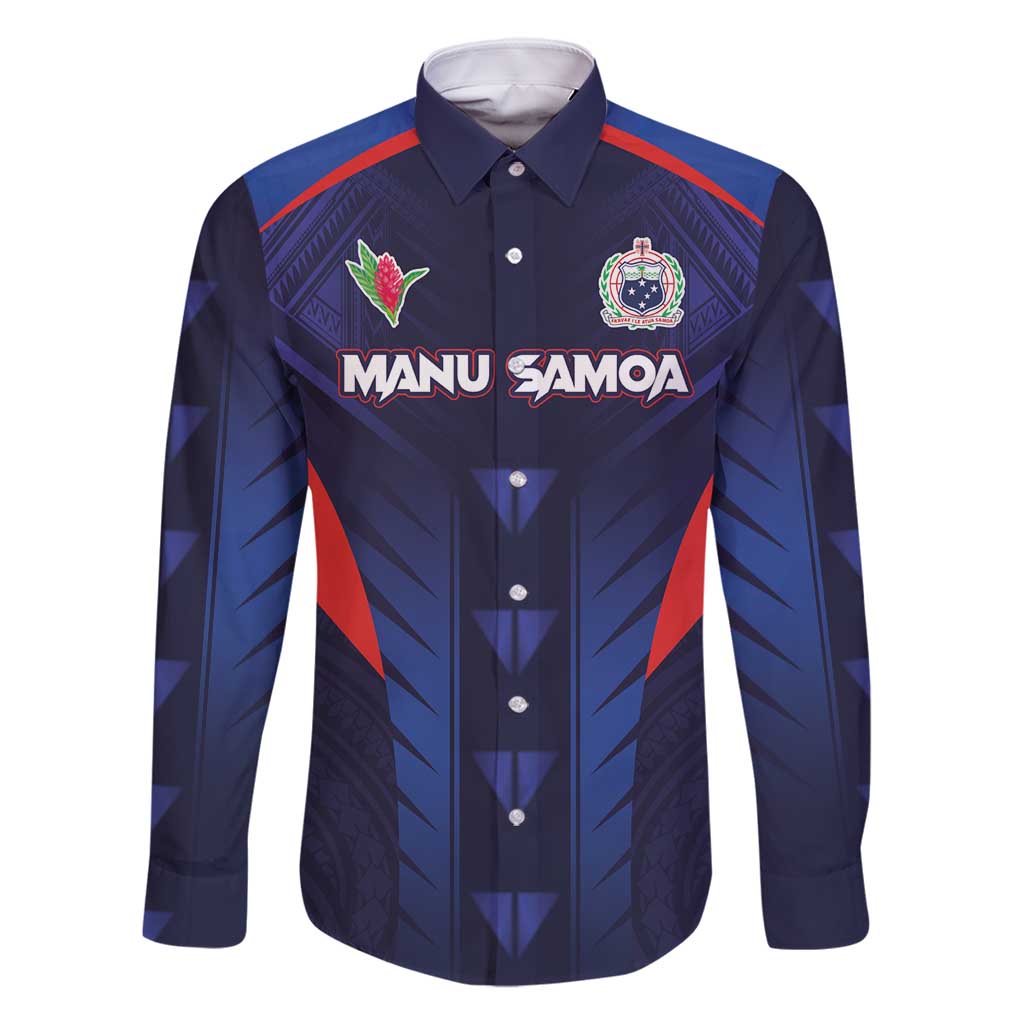 Custom Rugby Samoa Family Matching Mermaid Dress and Hawaiian Shirt Siva Tau Spirit Sporty Vibes - Polynesian Pride