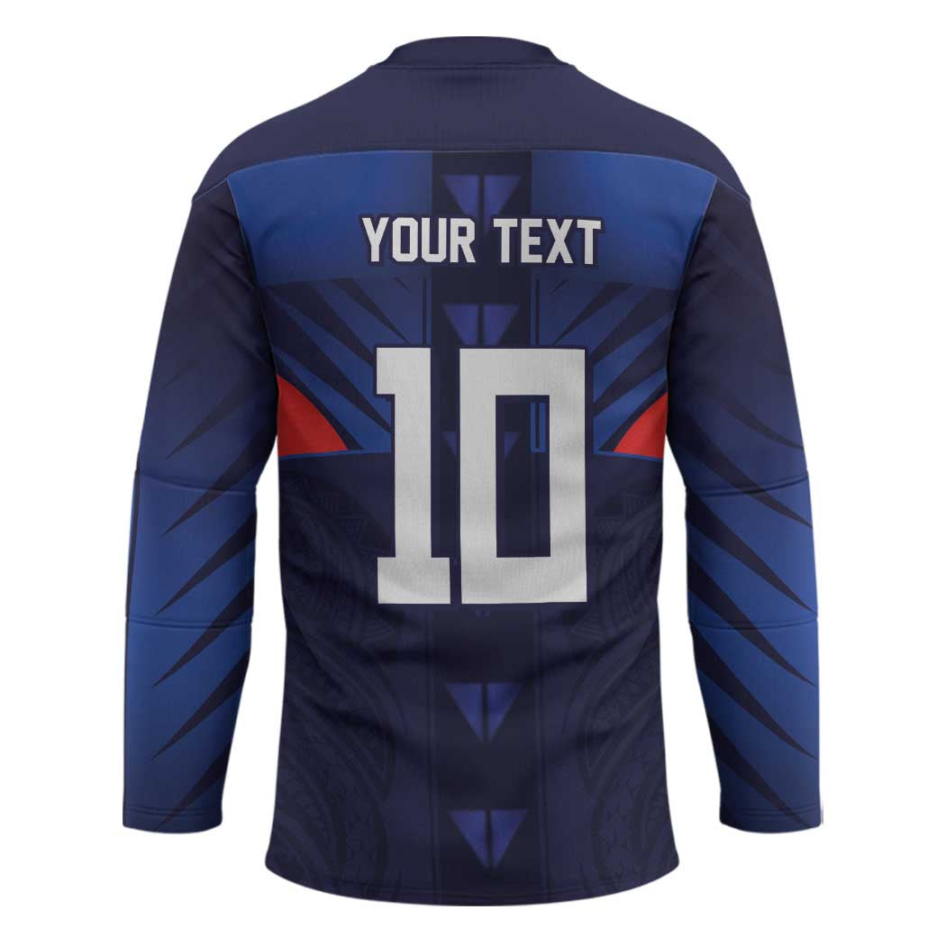 Custom Rugby Samoa Hockey Jersey Siva Tau Spirit Sporty Vibes - Polynesian Pride