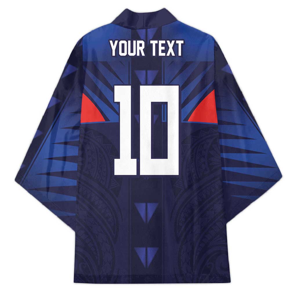 Custom Rugby Samoa Kimono Siva Tau Spirit Sporty Vibes - Polynesian Pride