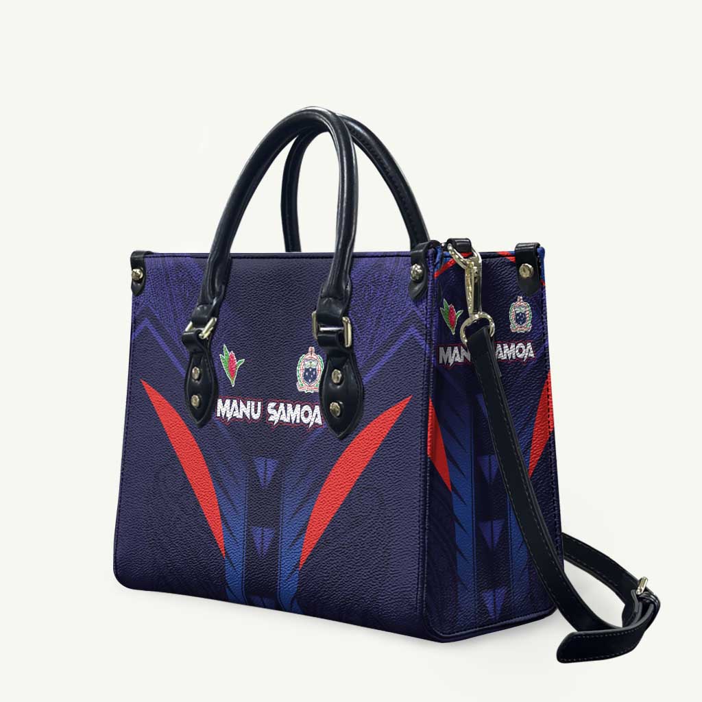 Rugby Samoa Leather Bag Siva Tau Spirit Sporty Vibes - Polynesian Pride