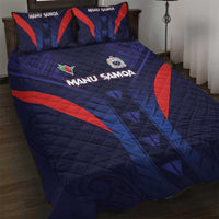 Rugby Samoa Quilt Bed Set Siva Tau Spirit Sporty Vibes - Polynesian Pride
