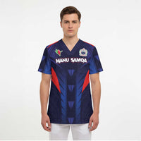 Custom Rugby Samoa Scrub Top Siva Tau Spirit Sporty Vibes - Polynesian Pride