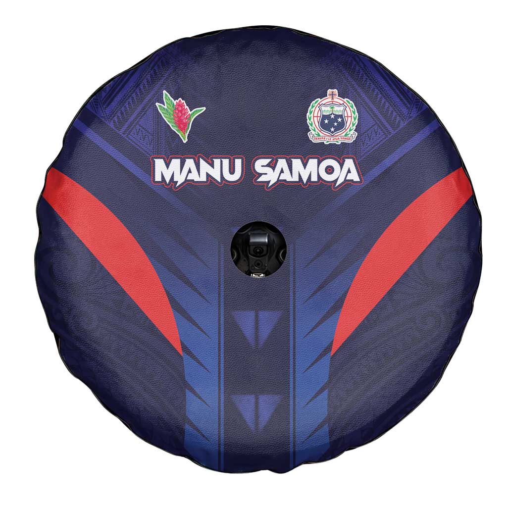 Rugby Samoa Spare Tire Cover Siva Tau Spirit Sporty Vibes - Polynesian Pride