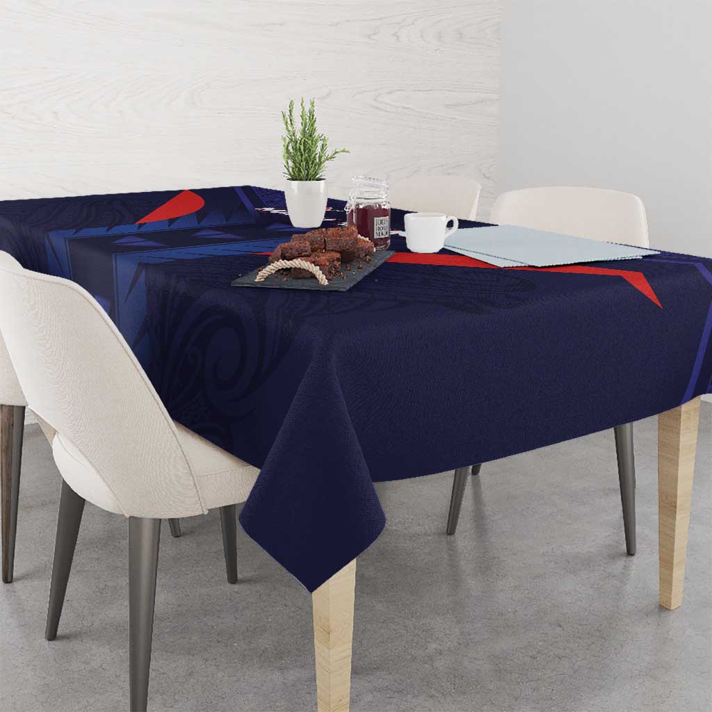 Rugby Samoa Tablecloth Siva Tau Spirit Sporty Vibes - Polynesian Pride