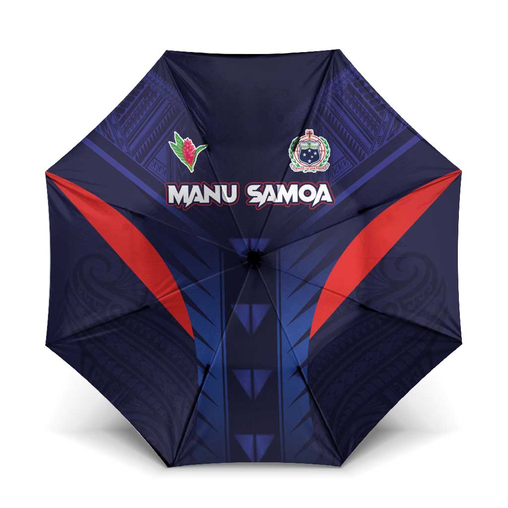 Rugby Samoa Umbrella Siva Tau Spirit Sporty Vibes - Polynesian Pride