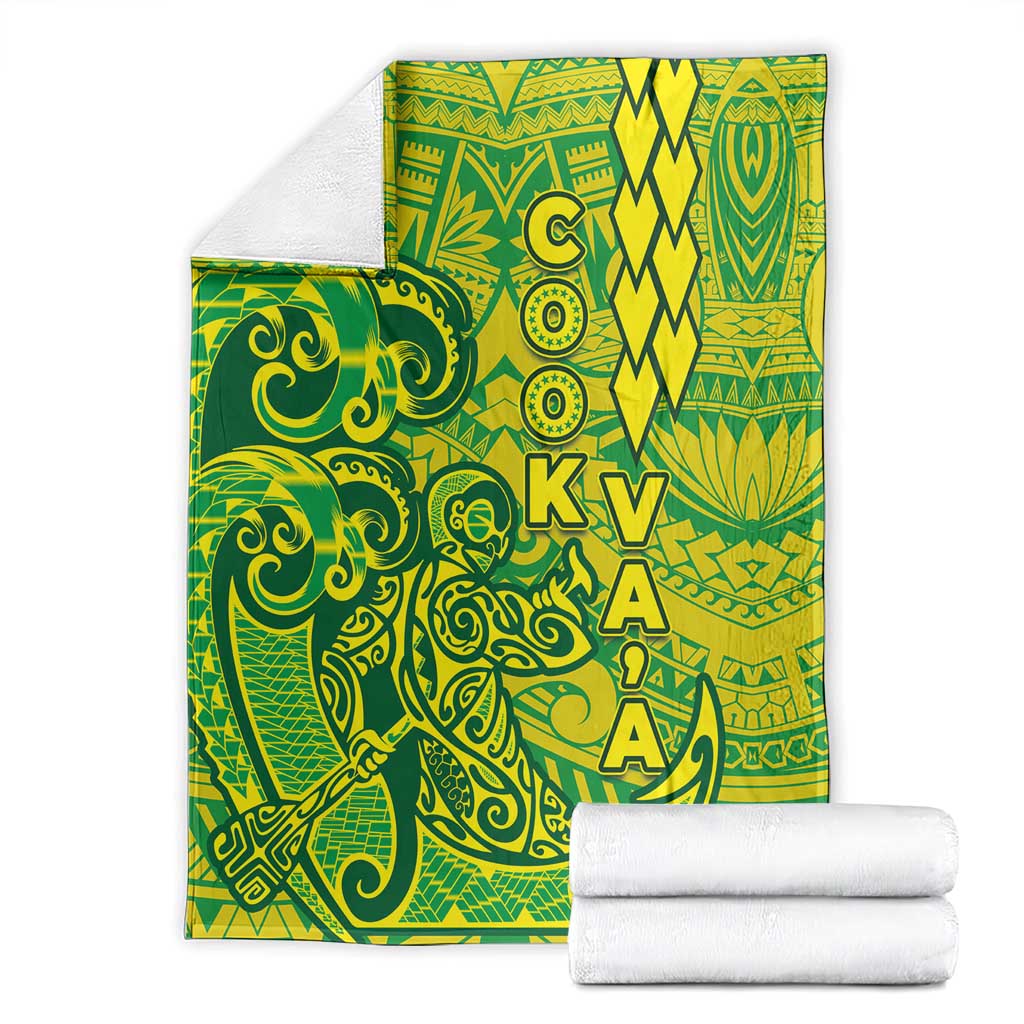 Cook Islands Vaa Polynesian Art Tattoo Blanket National Color