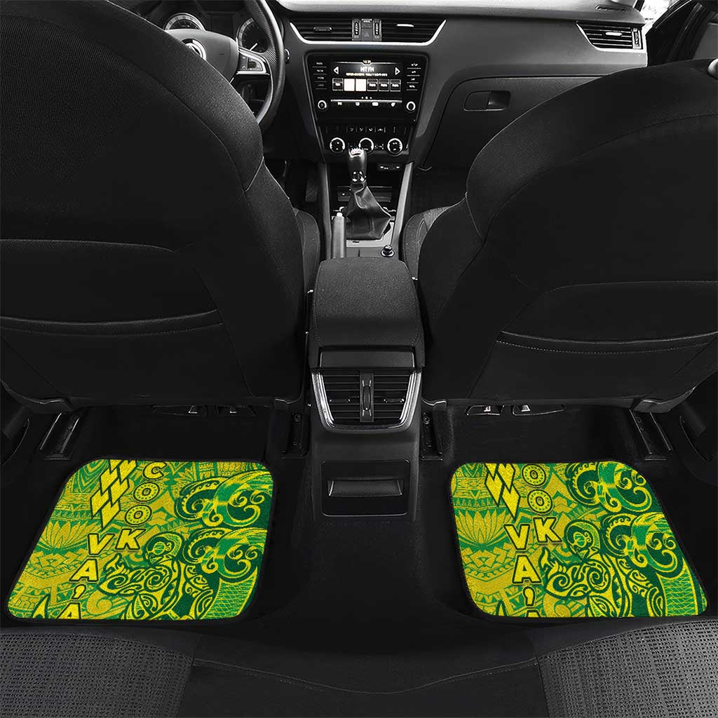 Cook Islands Vaa Polynesian Art Tattoo Car Mats National Color