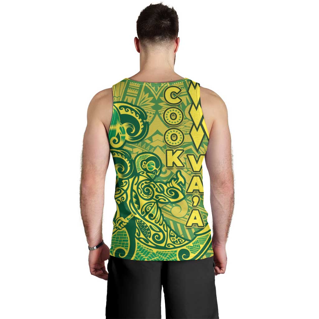Cook Islands Vaa Polynesian Art Tattoo Men Tank Top National Color