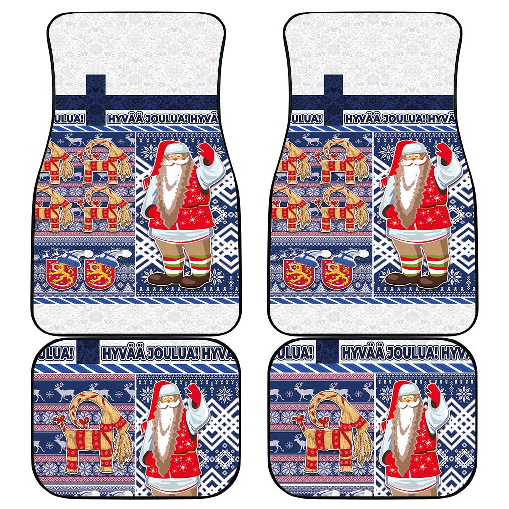 Yule Goat Joulupukki Finnish Christmas Car Mats Scandinavian Pattern