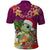 Hawaii Honu Mele Kalikimaka Polo Shirt Santa Tropical Flower Aloha Summer Pink Version LT03 - Polynesian Pride