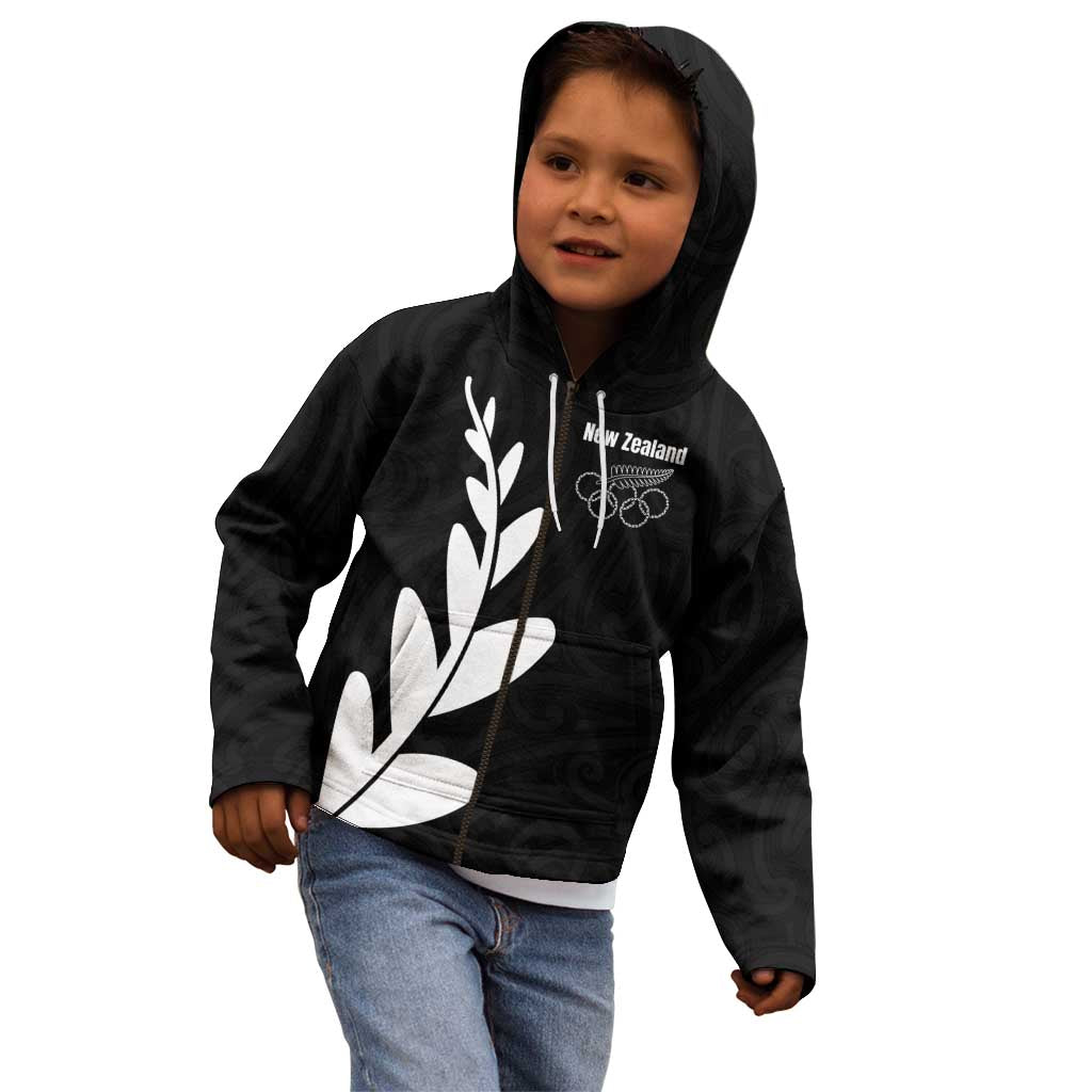 Personalised New Zealand Canoeing Special Jersey Kid Hoodie