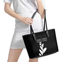 Personalised New Zealand Canoeing Special Jersey Leather Tote Bag