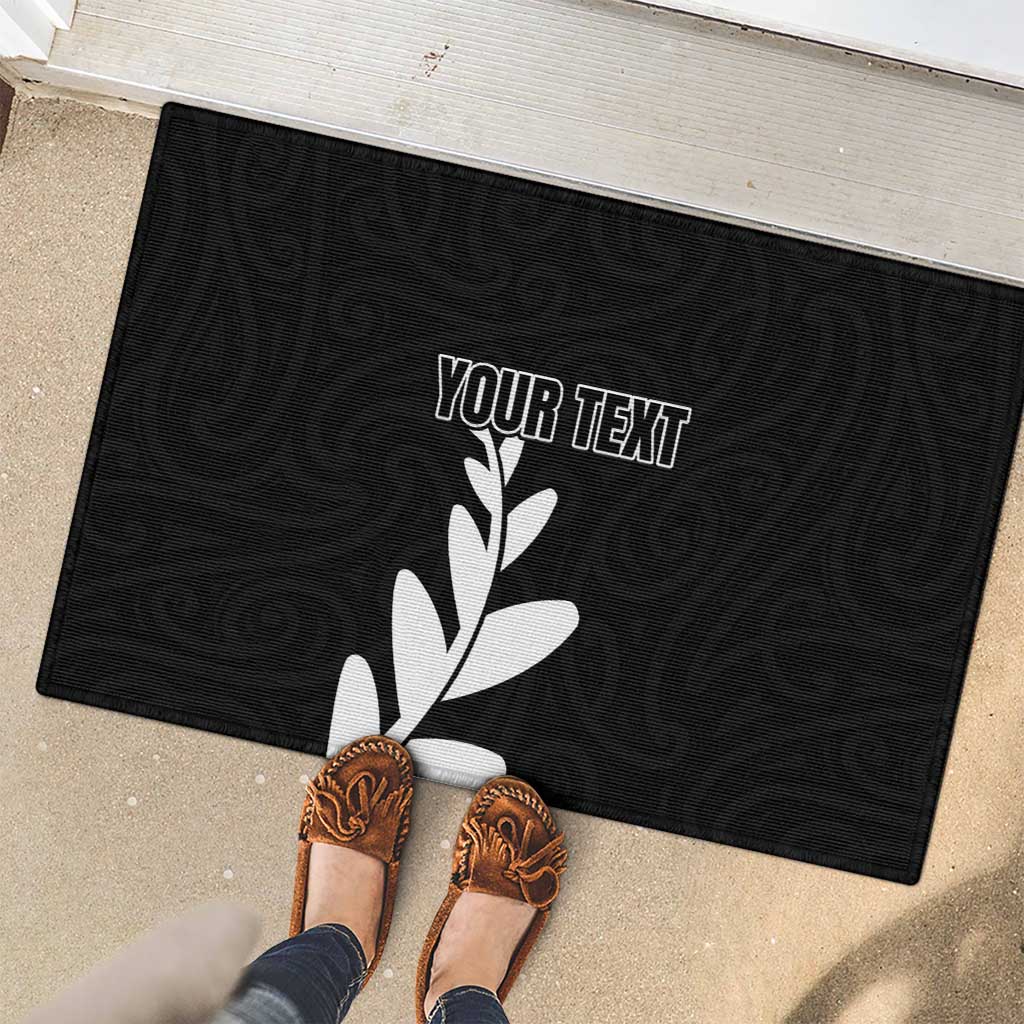 Personalised New Zealand Canoeing Special Jersey Rubber Doormat