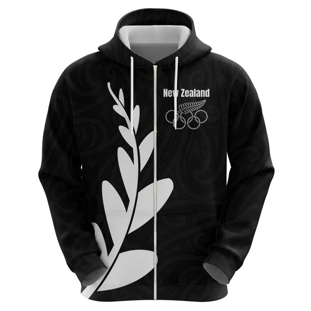 Personalised New Zealand Canoeing Special Jersey Zip Hoodie
