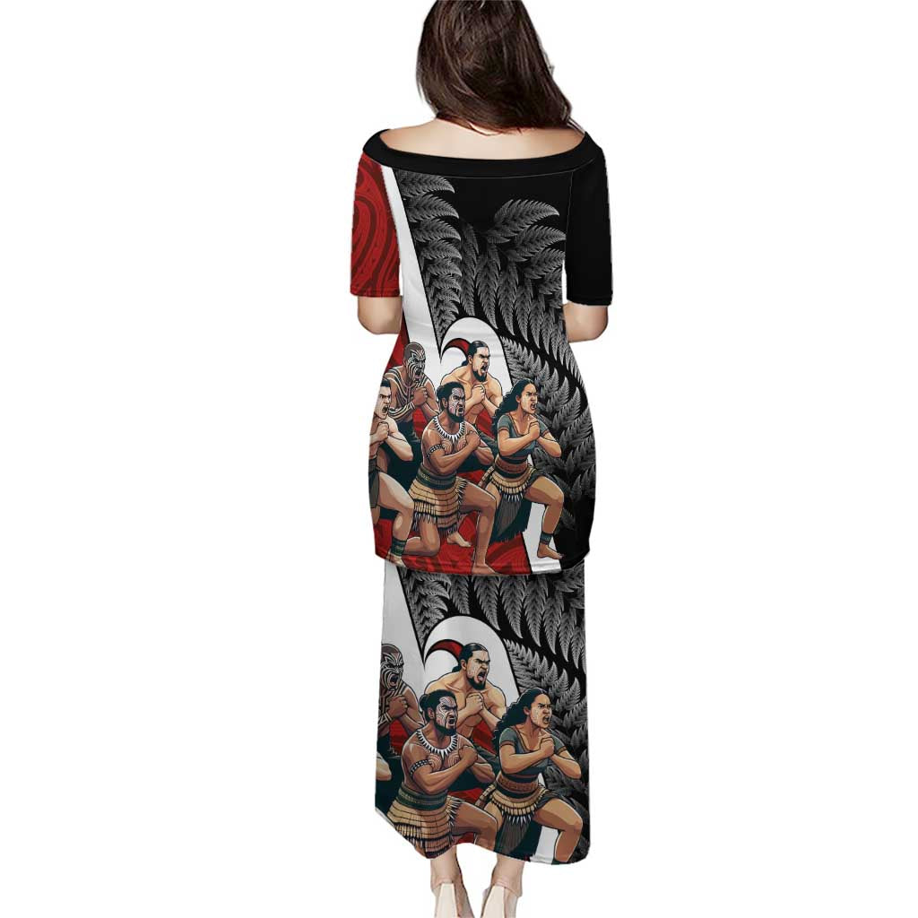 New Zealand Te Matatini Puletasi Kapa Haka and Silver Fern - Maori Art Pattern